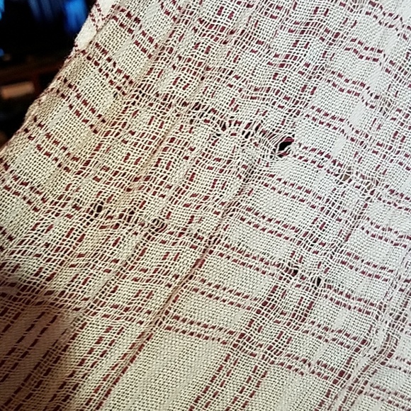 Weaved Fringe Scarf 28" x 72" - Picture 2 of 4